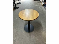 Satelliet eikenhouten restauranttafel (4x) - afbeelding 2 van  7