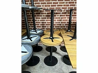 Satelliet eikenhouten restauranttafel (4x) - afbeelding 7 van  7