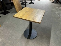 Satelliet eikenhouten restauranttafel (6x) - afbeelding 1 van  7