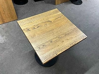 Satelliet eikenhouten restauranttafel (6x) - afbeelding 3 van  7