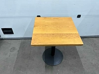 Satelliet eikenhouten restauranttafels (13x) - afbeelding 3 van  6