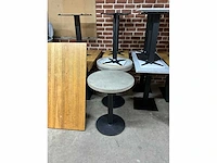 Satelliet hardstenen restauranttafel (3x) - afbeelding 8 van  8
