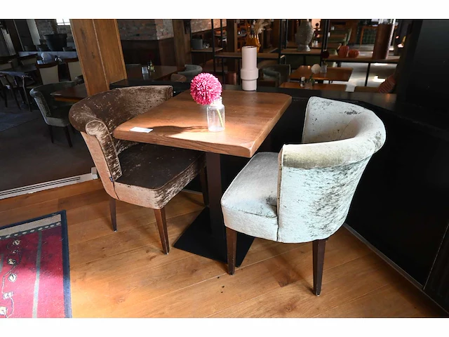 Satelliet restauranttafel met 2 stoelen - afbeelding 1 van  5