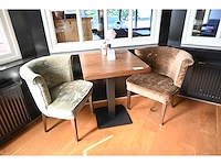 Satelliet restauranttafel met 2 stoelen - afbeelding 1 van  5