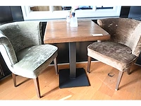 Satelliet restauranttafel met 2 stoelen - afbeelding 3 van  5