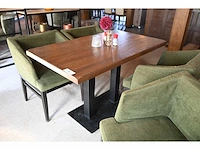 Satelliet restauranttafel met 4 stoelen - afbeelding 4 van  5