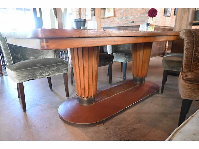 Satelliet restauranttafel met 6 stoelen - afbeelding 7 van  8