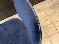 Satelliet suède restaurantstoel (5x) - afbeelding 4 van  7