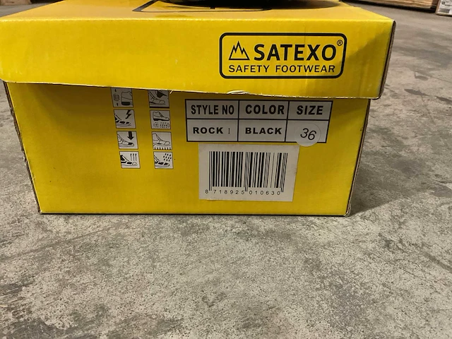 Satexo rock i s3 laag paar werkschoenen (maat 36) (4x) - afbeelding 2 van  2