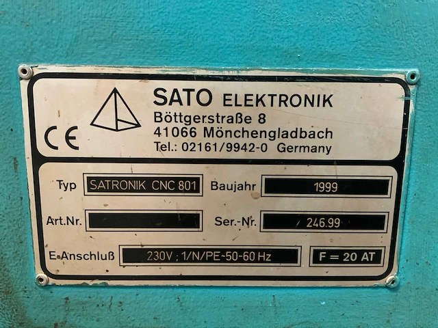 Sato satronik cnc portaal plasmasnijmachine (2x) - afbeelding 26 van  49