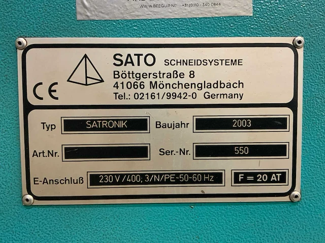 Sato satronik cnc portaal plasmasnijmachine (2x) - afbeelding 3 van  34