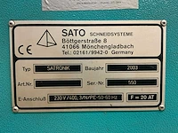 Sato satronik cnc portaal plasmasnijmachine (2x) - afbeelding 3 van  34
