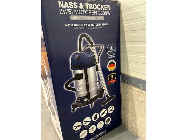 Sauber - 2025 - sg-s 100 liter - industriële stofzuiger - afbeelding 14 van  14