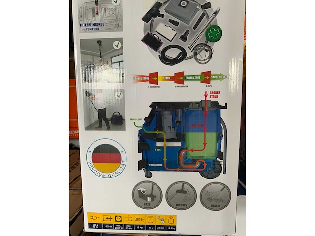 Sauber machinery - sg-p36l - industriële stofzuiger - afbeelding 2 van  11