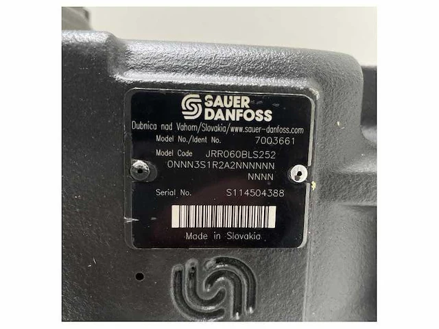 Sauer danfoss hydraulic pressure pump 60 cc | 400 bar - jrr060bls252 - afbeelding 3 van  6