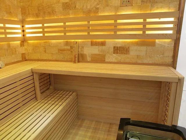 Sauna - helsinki prisma 220x220x210cm - afbeelding 4 van  5