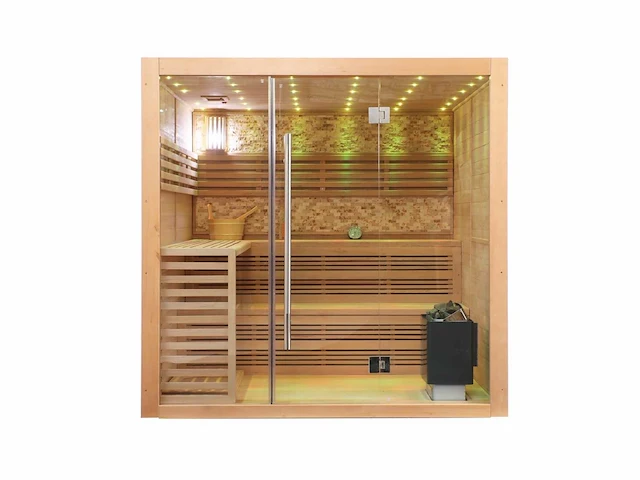 Sauna - vonato - morenzo - vierkant met kachel - afbeelding 1 van  7