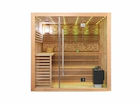 Sauna - vonato - morenzo - vierkant met kachel - afbeelding 1 van  7