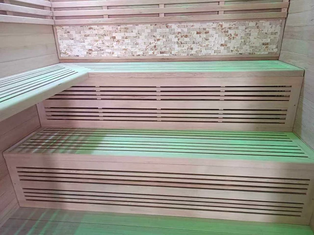 Sauna - vonato - morenzo - vierkant met kachel - afbeelding 4 van  7