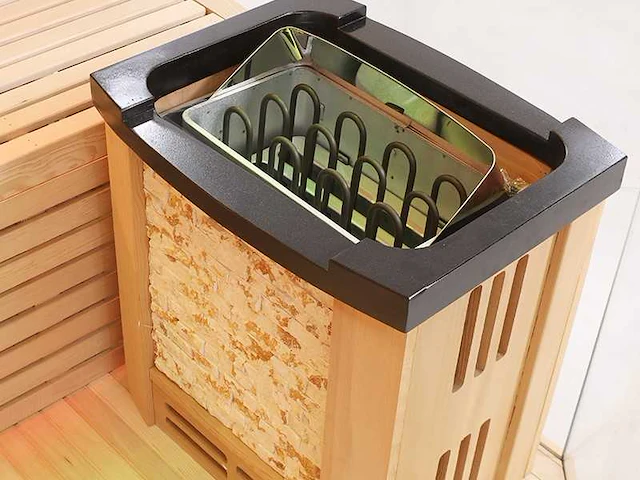Sauna - vonato - prisma met kachel - afbeelding 11 van  16