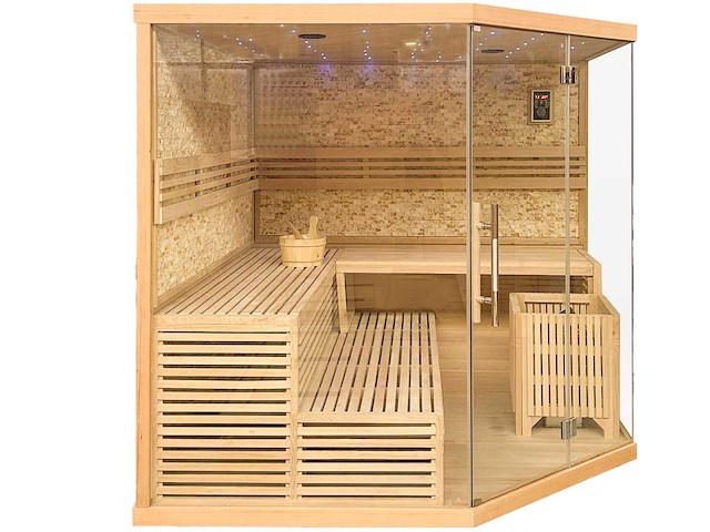 Sauna - vonato - soliana - prisma met kachel - afbeelding 2 van  3