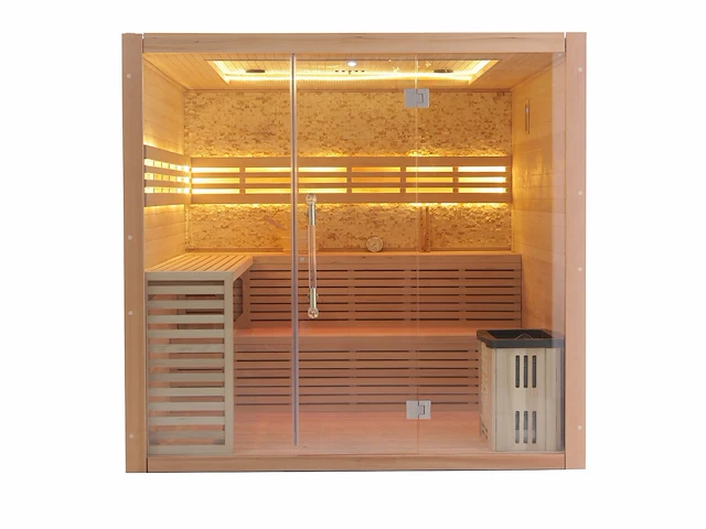 Sauna - vonato - vortano - rechthoekig sauna met kachel - afbeelding 10 van  13