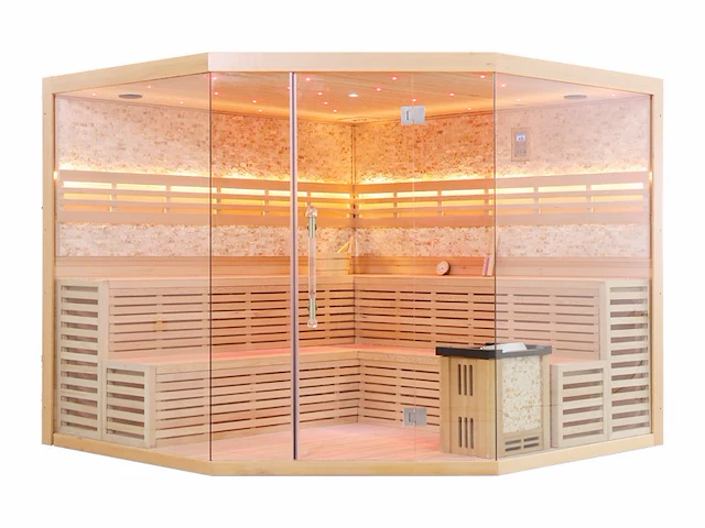 Sauna - vonato - zynova - prisma sauna met kachel - afbeelding 5 van  16
