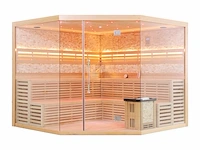 Sauna - vonato - zynova - prisma sauna met kachel - afbeelding 5 van  16
