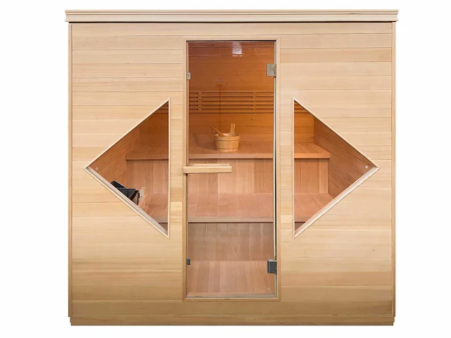 Sauna met kachel - rechthoekig 206x183 cm - afbeelding 1 van  4