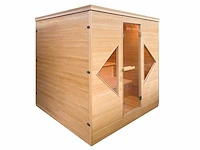 Sauna met kachel - rechthoekig 206x183 cm - afbeelding 3 van  4