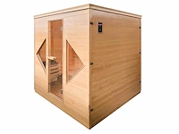 Sauna met kachel - rechthoekig 206x183 cm - afbeelding 2 van  4