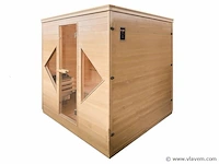 Sauna met kachel - rechthoekig 206x183 cm - afbeelding 2 van  4
