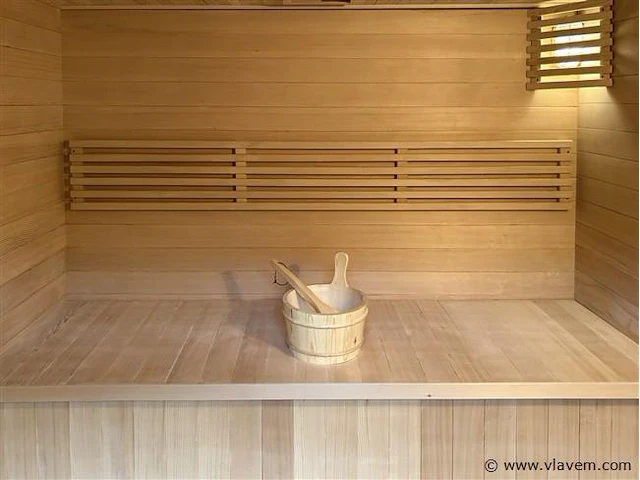 Sauna met kachel - rechthoekig 206x183 cm - afbeelding 4 van  4
