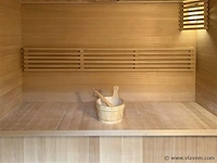 Sauna met kachel - rechthoekig 206x183 cm - afbeelding 4 van  4