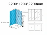 Sauna met stoomcabine - pico - zwart of wit - afbeelding 14 van  21