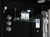 Sauna met stoomcabine wellness huis (zwart of wit model) - afbeelding 10 van  22
