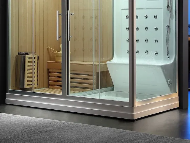 Sauna met stoomcabine wellness huis - afbeelding 2 van  29