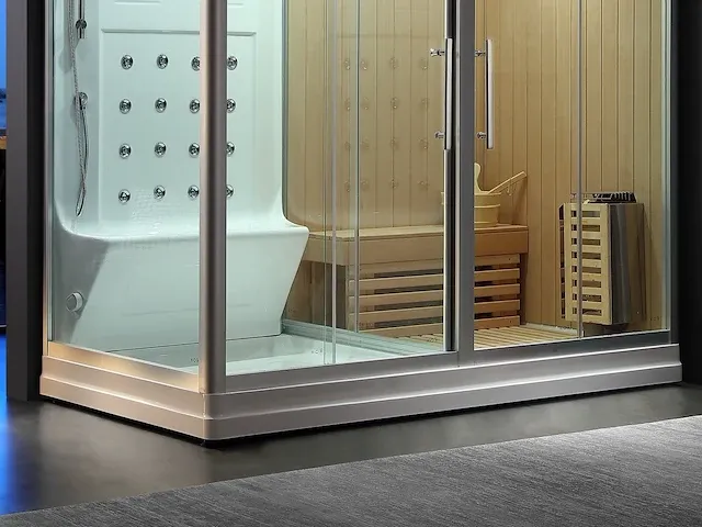 Sauna met stoomcabine wellness huis - afbeelding 11 van  29