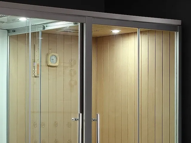 Sauna met stoomcabine wellness huis - afbeelding 18 van  29