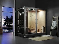 Sauna met stoomcabine wellness huis