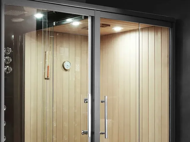 Sauna met stoomcabine wellness huis - afbeelding 27 van  29