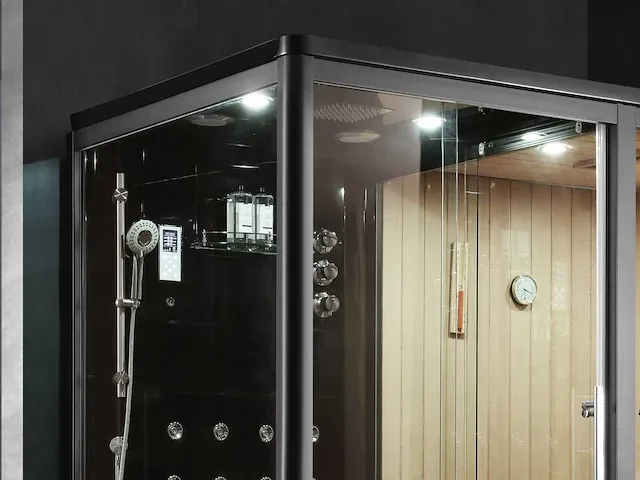 Sauna met stoomcabine wellness huis - afbeelding 28 van  29