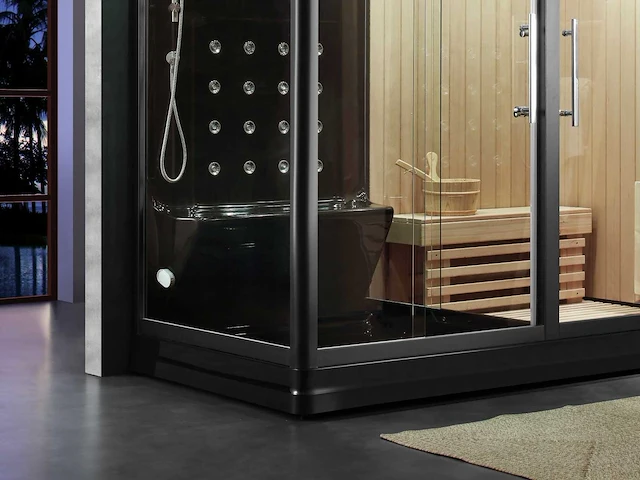 Sauna met stoomcabine wellness huis - afbeelding 12 van  18