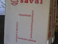 Saval brandslanghaspel inbouw haspelkast| model i-32-n | nieuw in doos - afbeelding 2 van  3