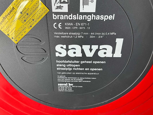Saval brandslanghaspel - afbeelding 5 van  5