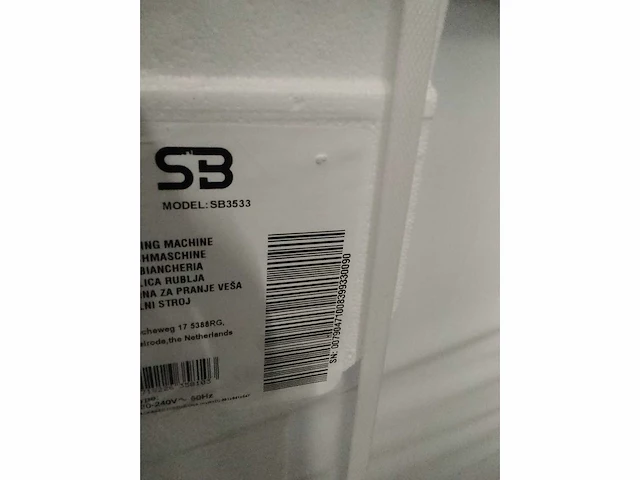 Sb - wasmachine - afbeelding 4 van  6