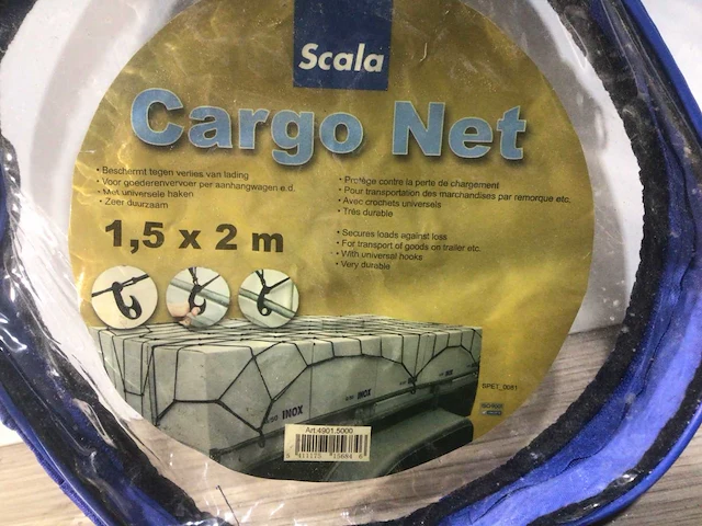 Scala - cargo net - aanhangernet 1,5x2 mtr - afbeelding 1 van  4