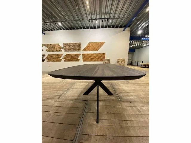 Scandinavisch eiken eettafel 200 cm. - afbeelding 5 van  5