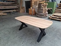 Scandinavisch eiken eettafel 200 cm. - afbeelding 1 van  5