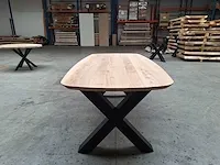Scandinavisch eiken eettafel 200 cm. - afbeelding 5 van  5